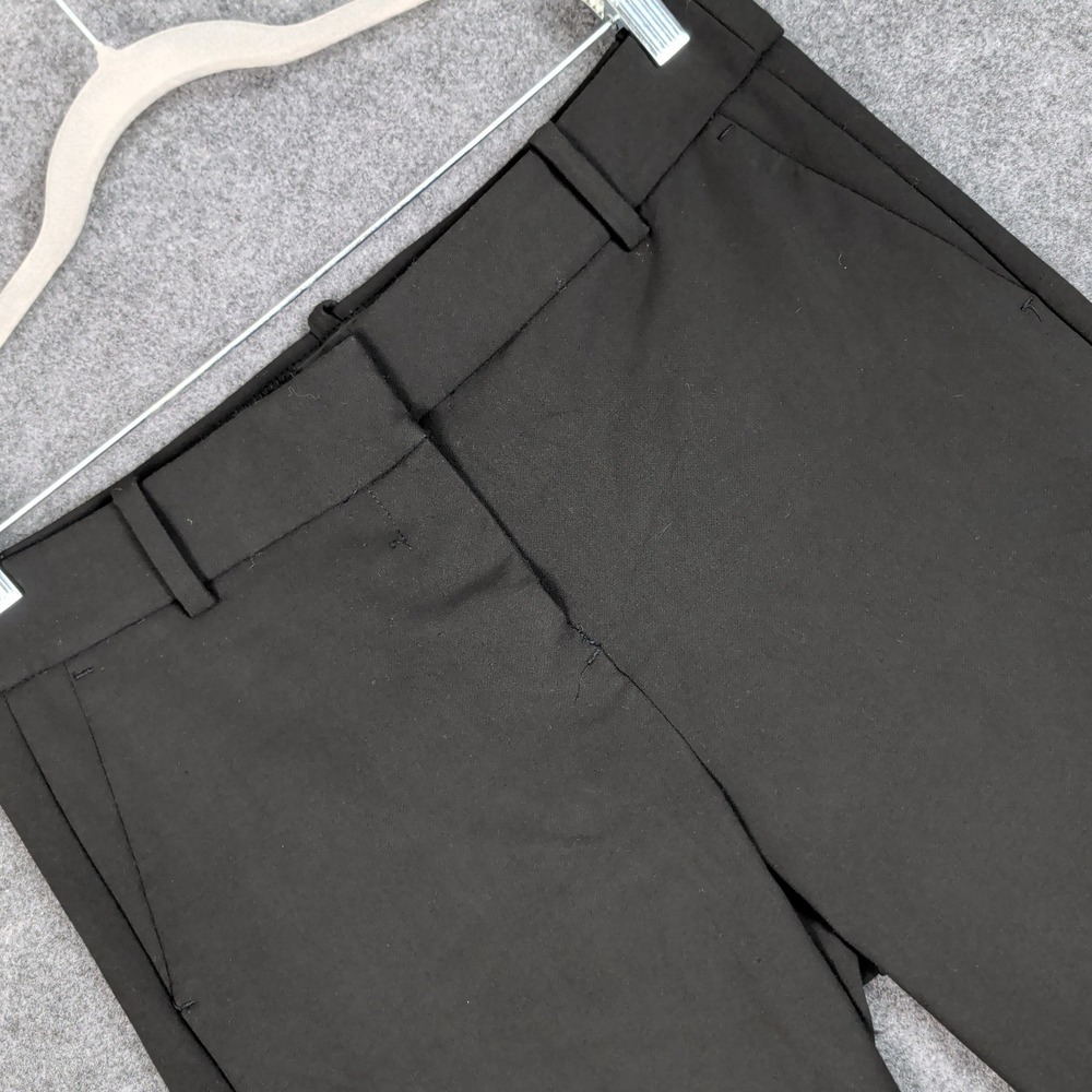 J.Crew Cameron Slim Crop Pants Black Mid Rise Tapered Trousers Size 10